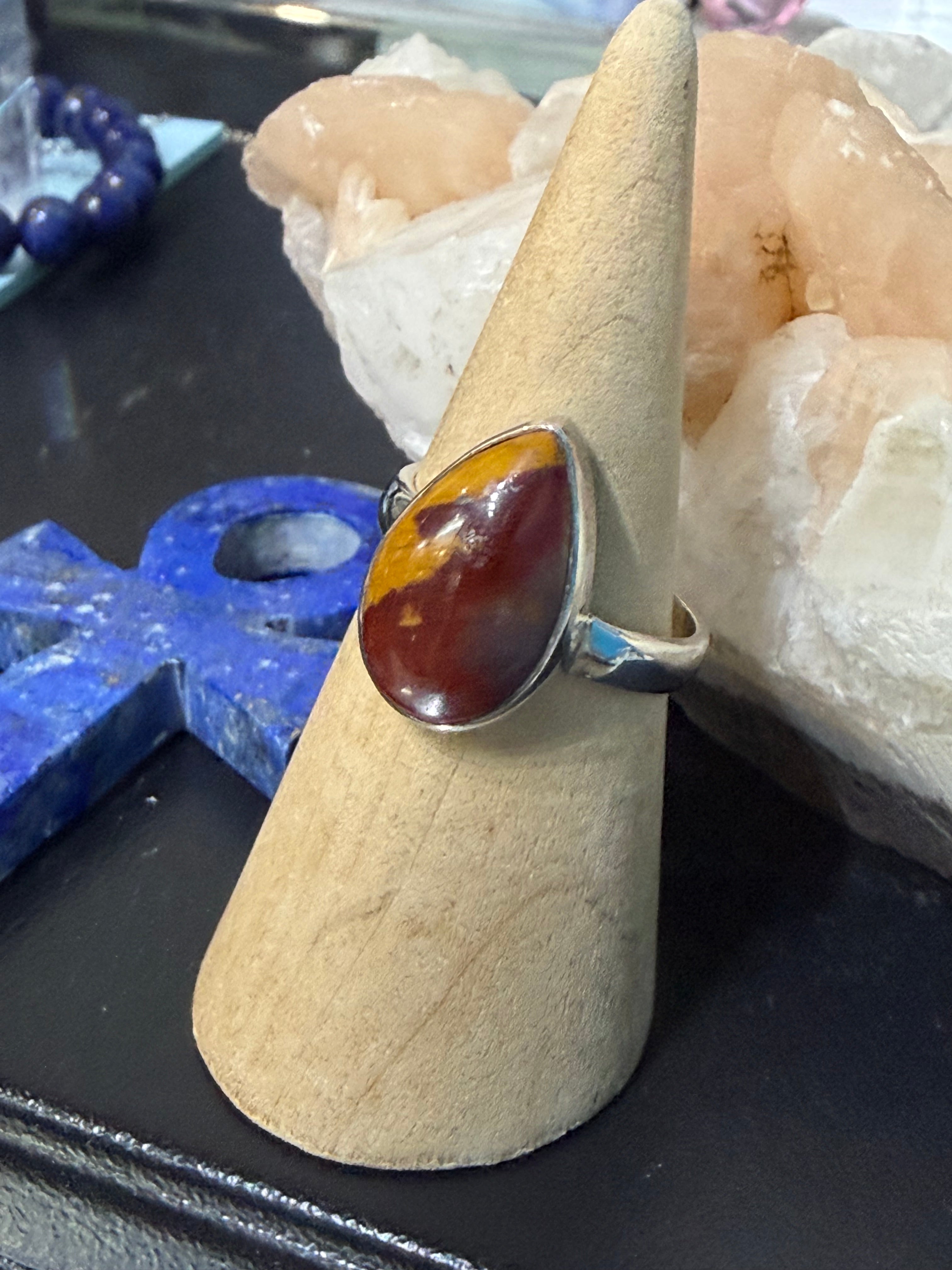 Mookaite Ring, size 9 – Strength, Vitality & New Beginnings Crystal Wellness