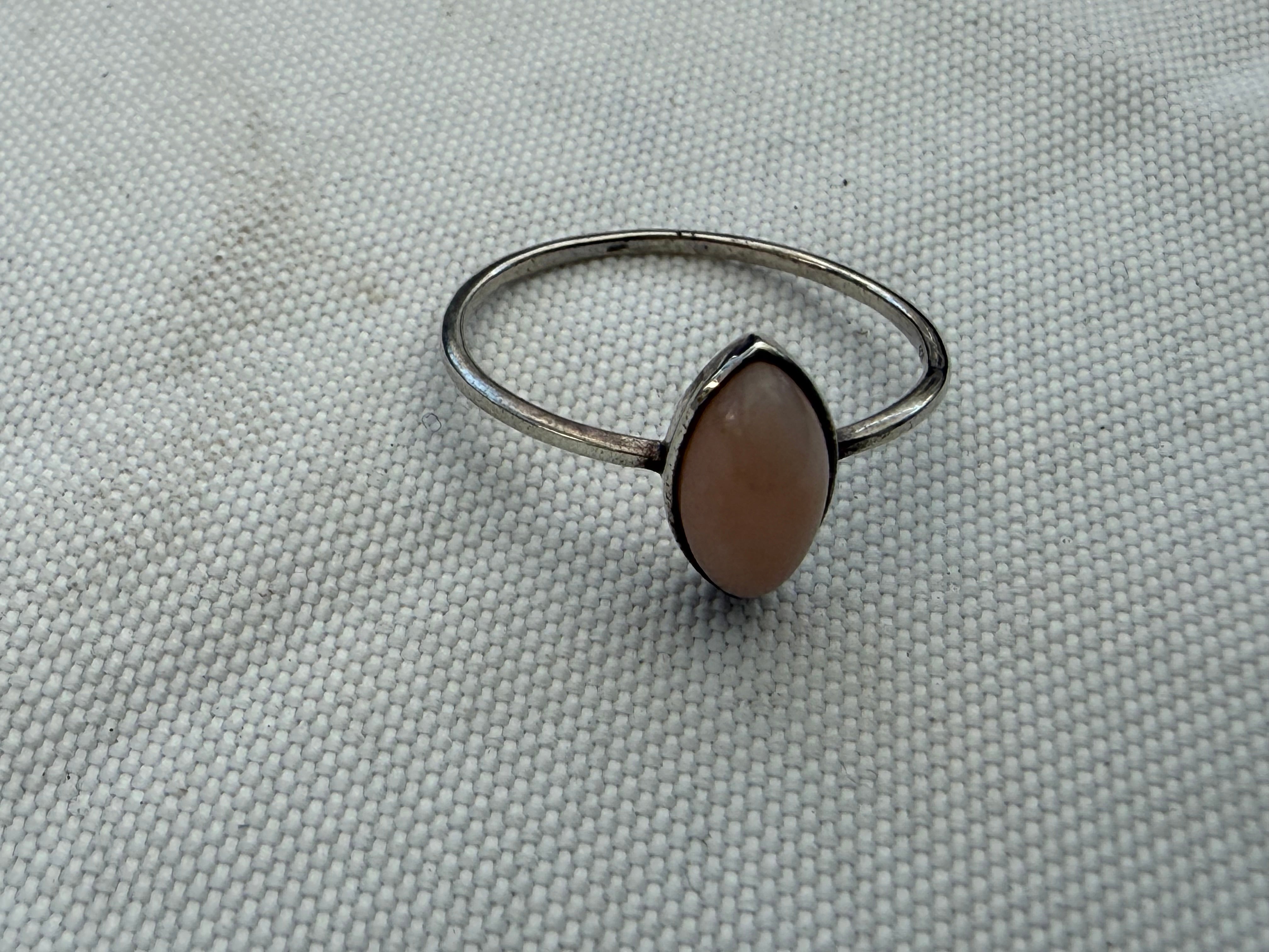 🌸 Pink Opal Ring — Stone of Gentle Love & Emotional Healing, size 7 Crystal Wellness