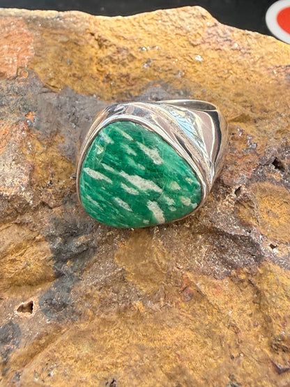 Amazonite Ring — Stone of Truth & Harmony, size 9 Crystal Wellness