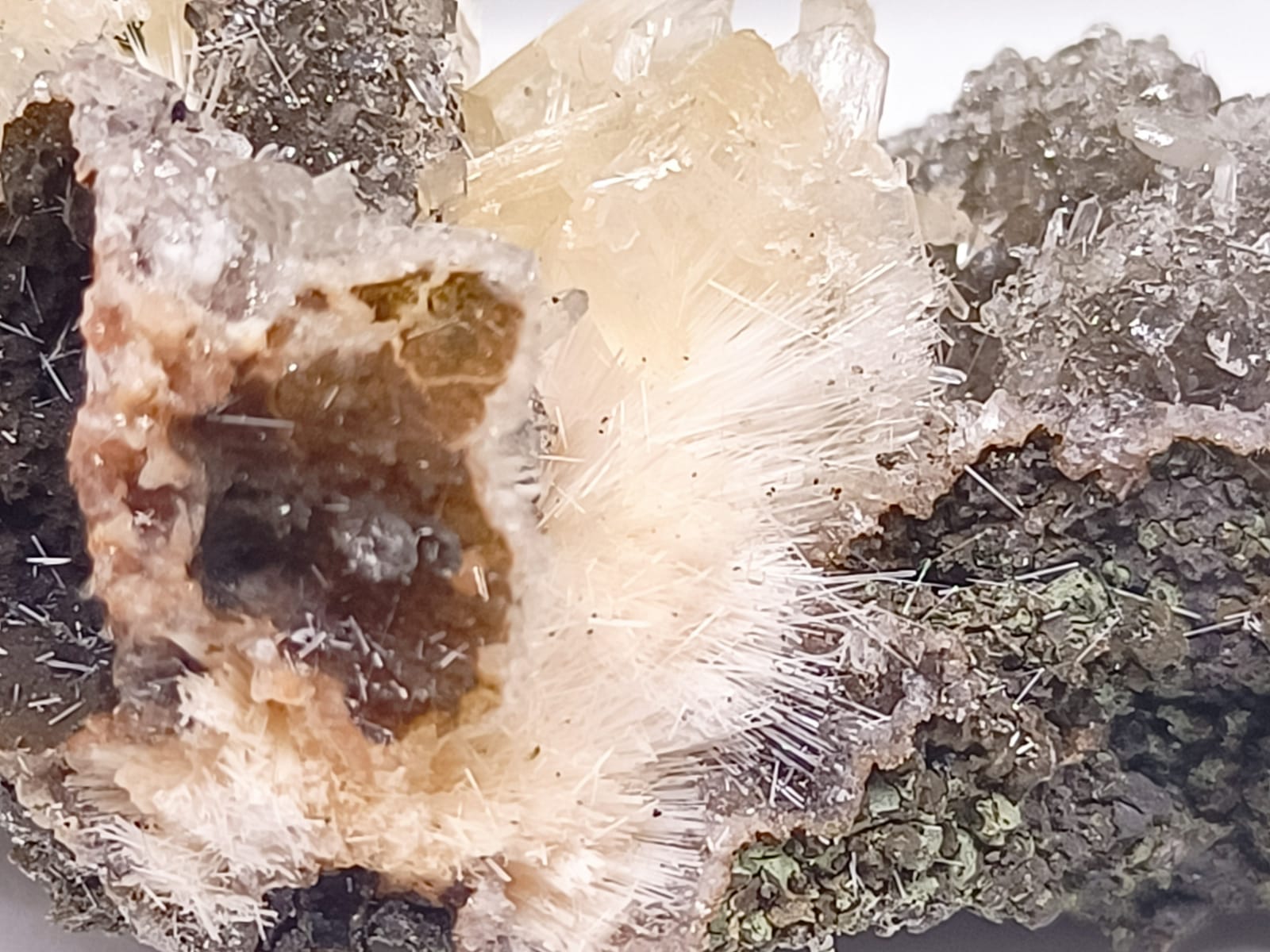 Thomsonite with Natrolite and Mesolite Spikes 44x35x20.6mm Crystal Wellness
