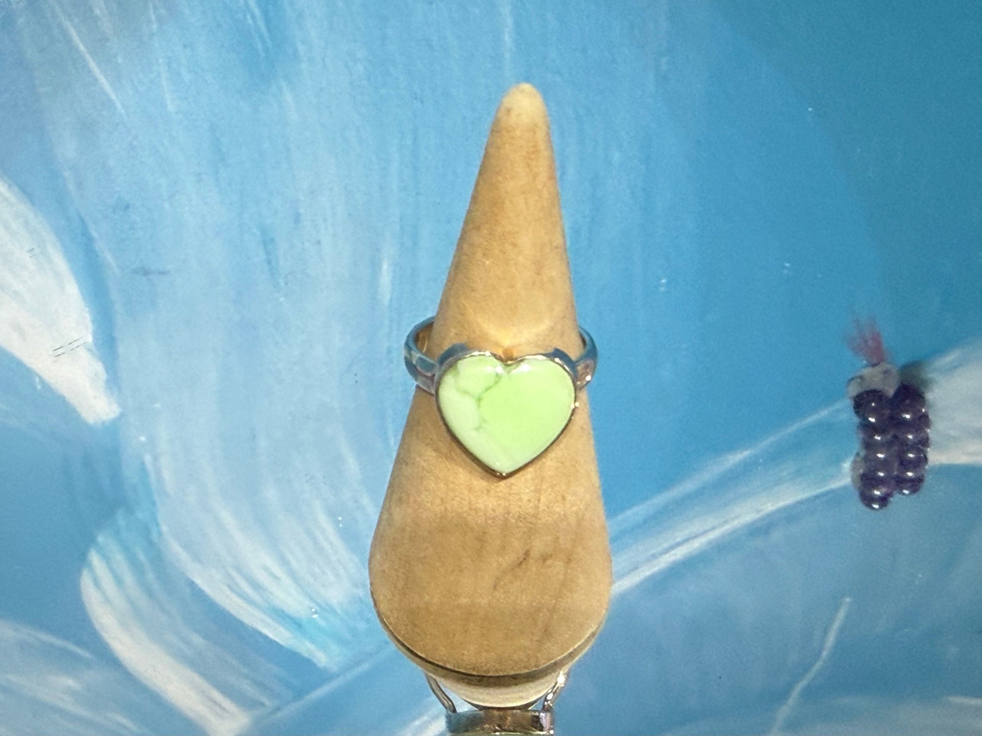 Lemon Chrysoprase Ring, size 8.5 – Joy, Hope & Heart Renewal Crystal Wellness