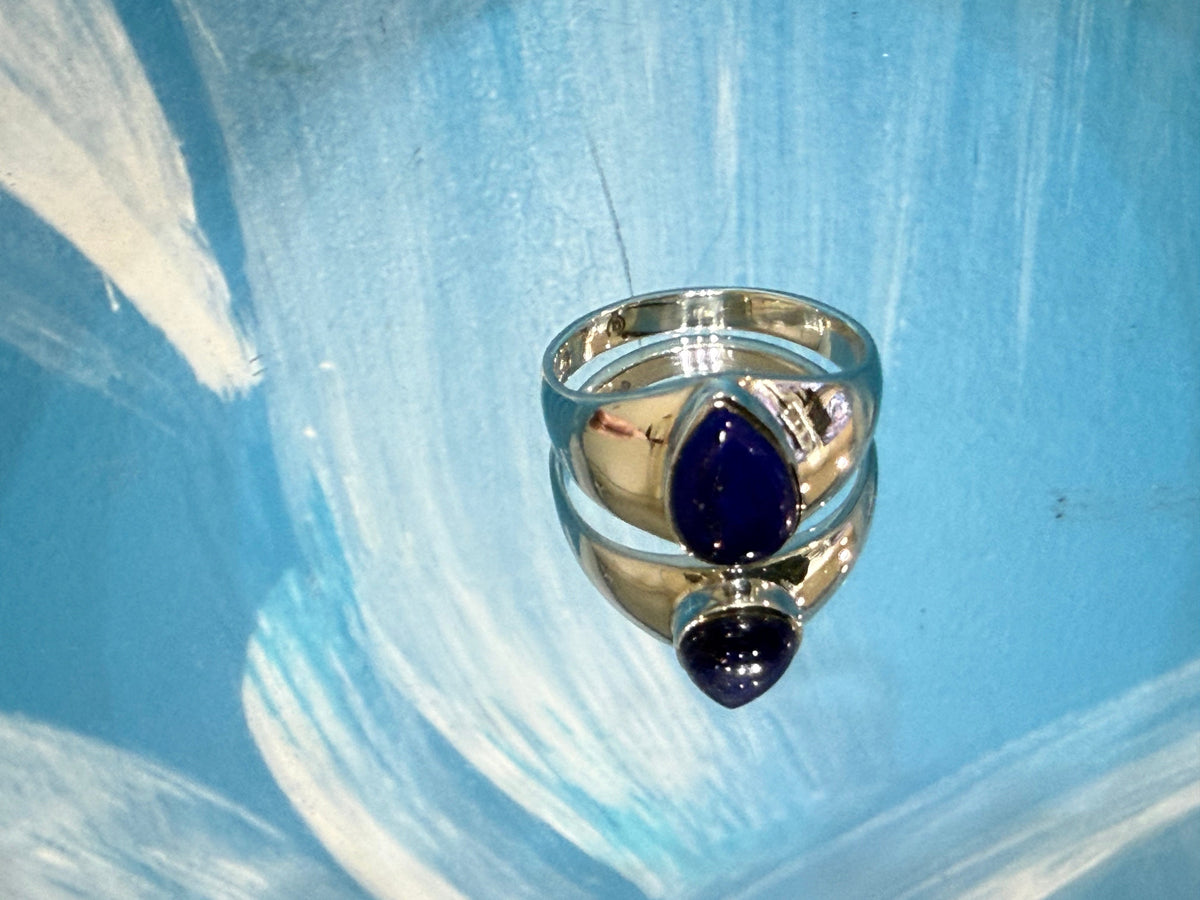 Lapis Lazuli Ring – Wisdom, Truth & Inner Power, size 8 Crystal Wellness