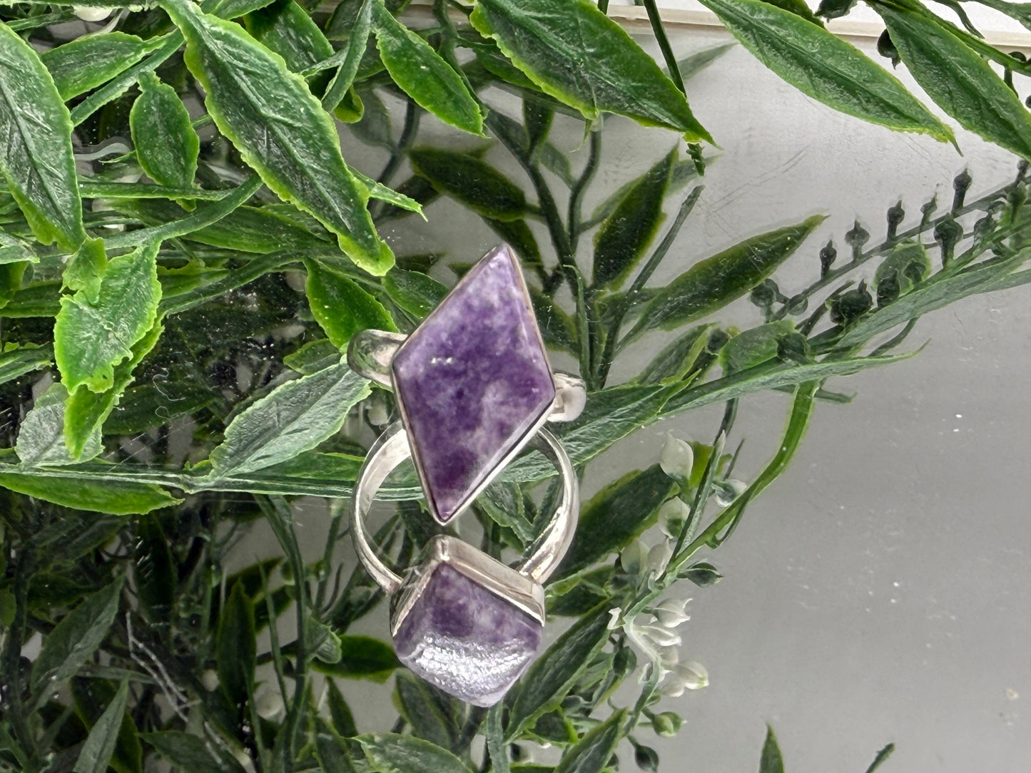 Serene Harmony Lepidolite Ring – Size 6.5 Crystal Wellness
