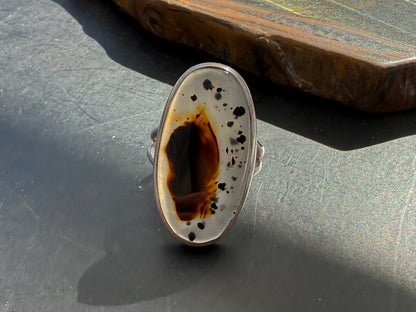 Montana Agate Ring — Earth’s Quiet Wisdom, size 8 Crystal Wellness