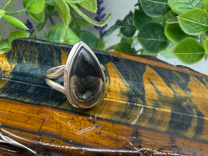 Pyrite Magnetite Ring, size 9 – Shield of Strength & Manifestation Crystal Wellness