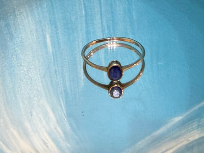 Blue Kyanite Ring, size 9  — A Stone of Serenity, Alignment & Divine Expression Crystal Wellness