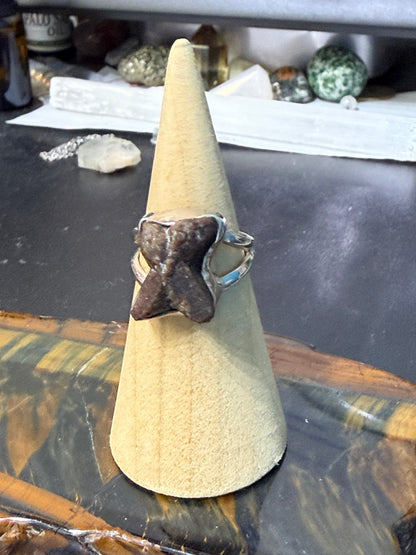Chiastolite Ring — The Stone of Protection & Inner Strength, size 7 Crystal Wellness