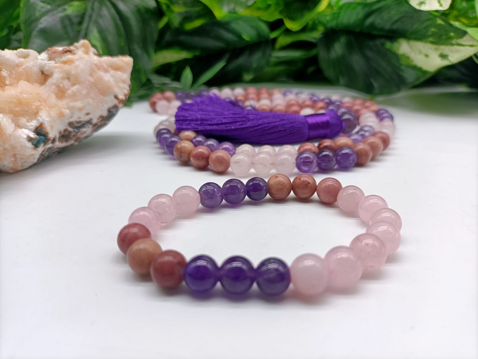 Mala Beads for Protection and Grounding Crystal Wellness