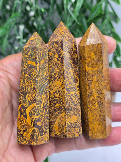 Elephant Jasper Point Crystal Wellness