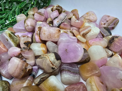 Pink Aragonite Tumbled Stone Crystal Wellness