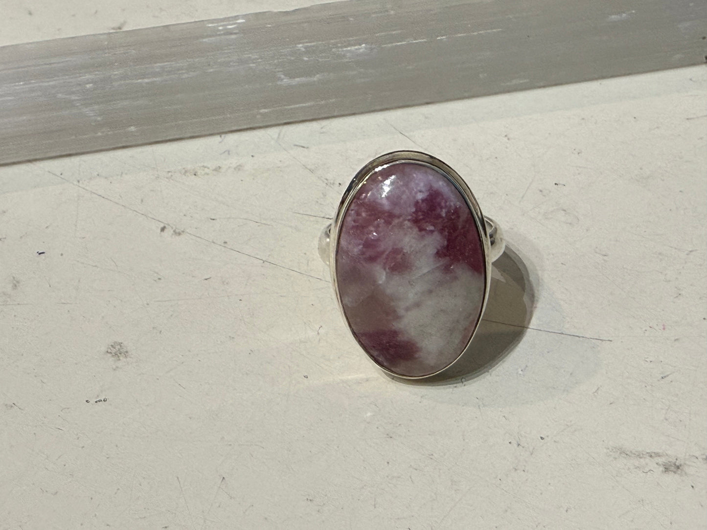 Cinnabar Ring, size 8 – The Stone of Prosperity & Personal Power Crystal Wellness