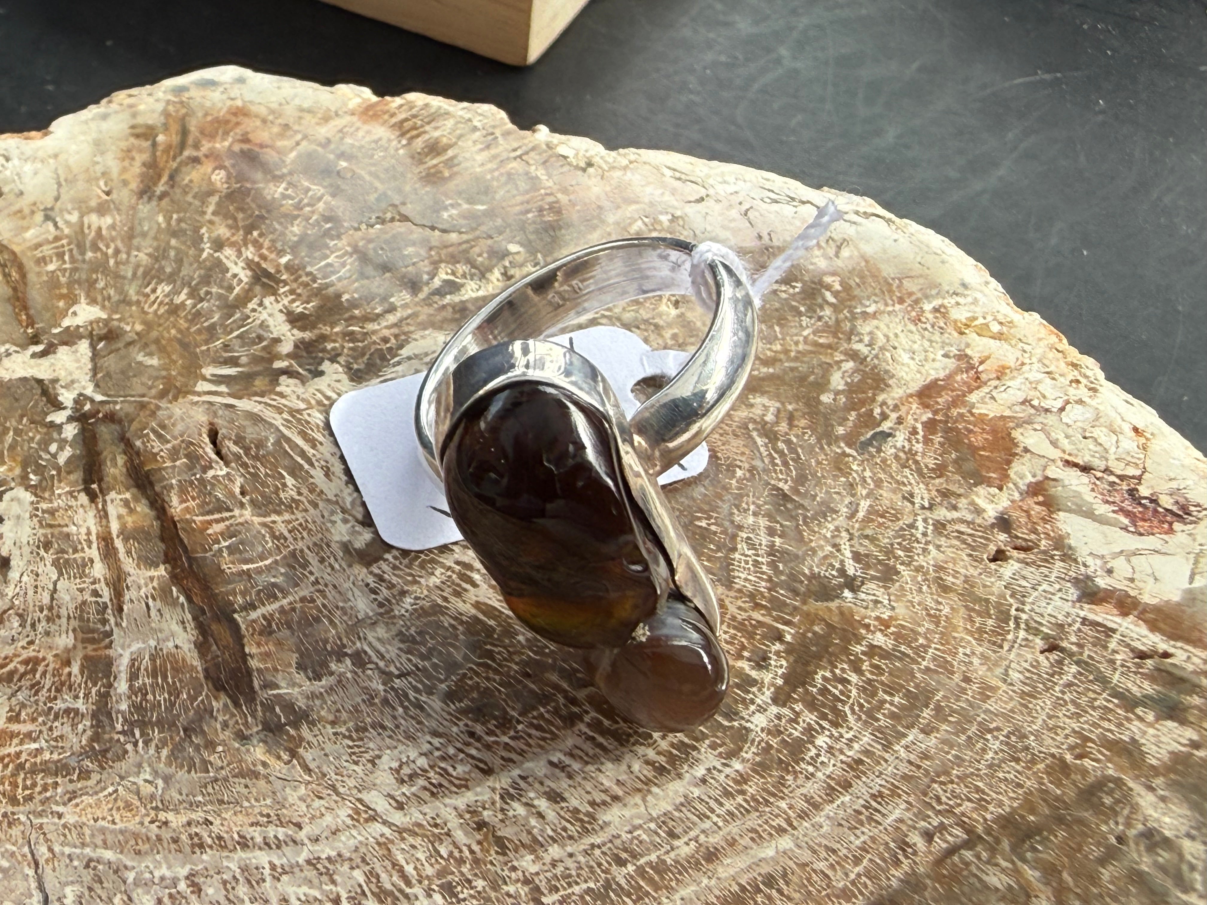 Natural Fire Agate Ring, size 7  – Stone of Courage, Protection & Inner Strength Crystal Wellness