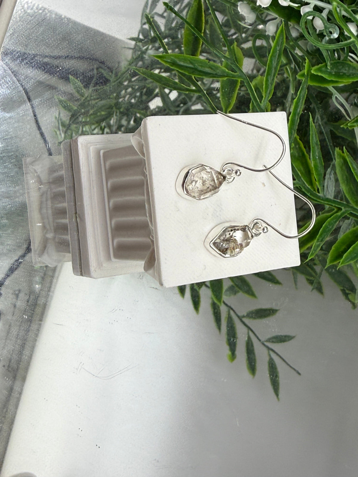 HERKIMER DIAMOND EARRINGS

“Stones of Spiritual Clarity, High Vibration & Divine Connection”, 13mmx10mm Crystal Wellness