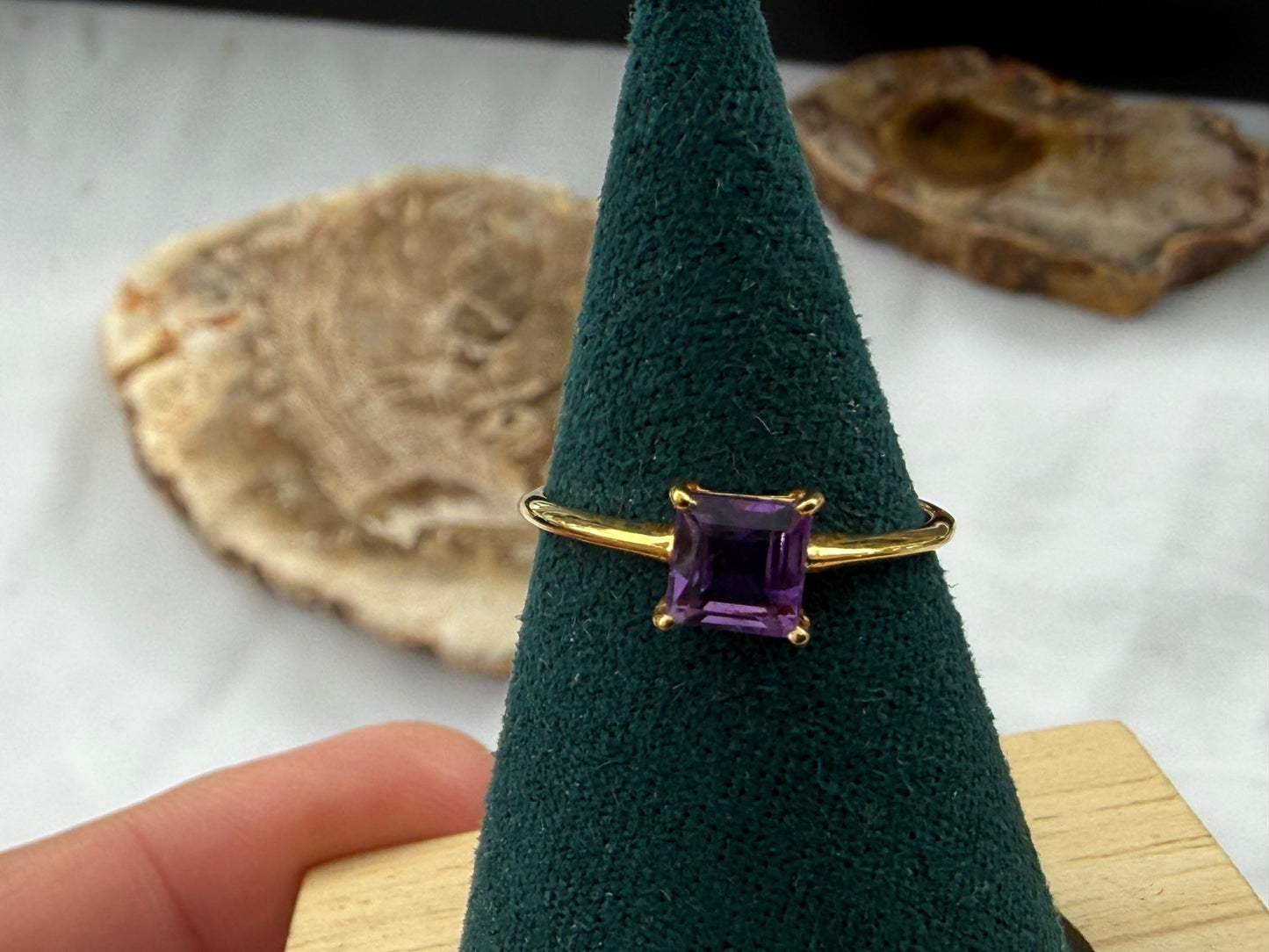 Amethyst Ring – A Symbol of Peace, Wisdom & Spiritual Harmony, size 3 Crystal Wellness