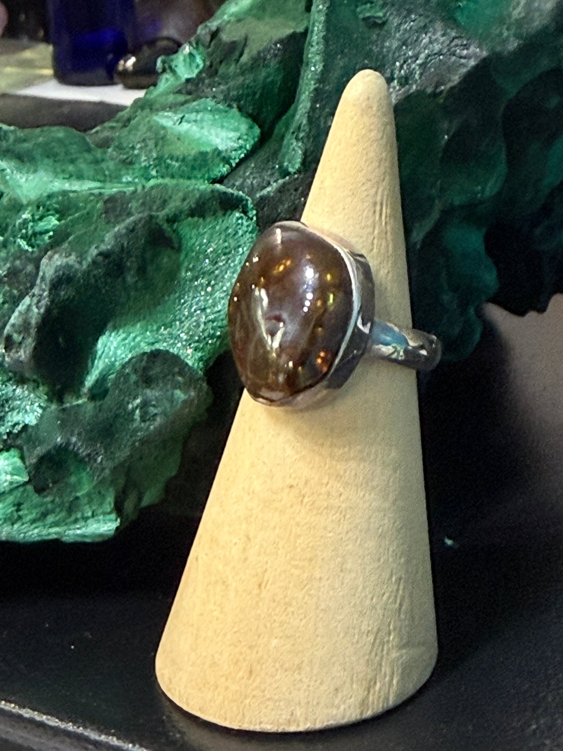 🔥 Mexican Fire Agate 925 Sterling Silver Ring – Size 6.5 | Powerful Protection Crystal & Energy Shield Stone Crystal Wellness