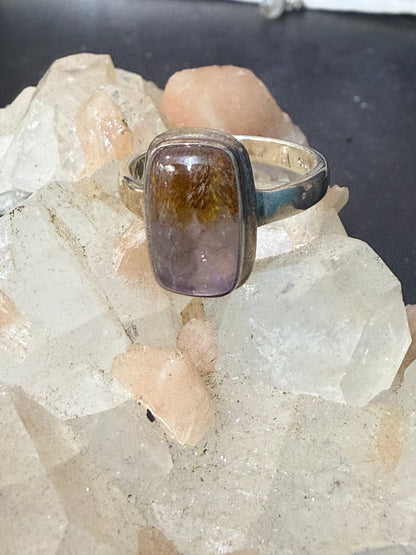 Super Seven Ring – The Stone of Spiritual Awakening & Divine Alignment, size 9 Crystal Wellness