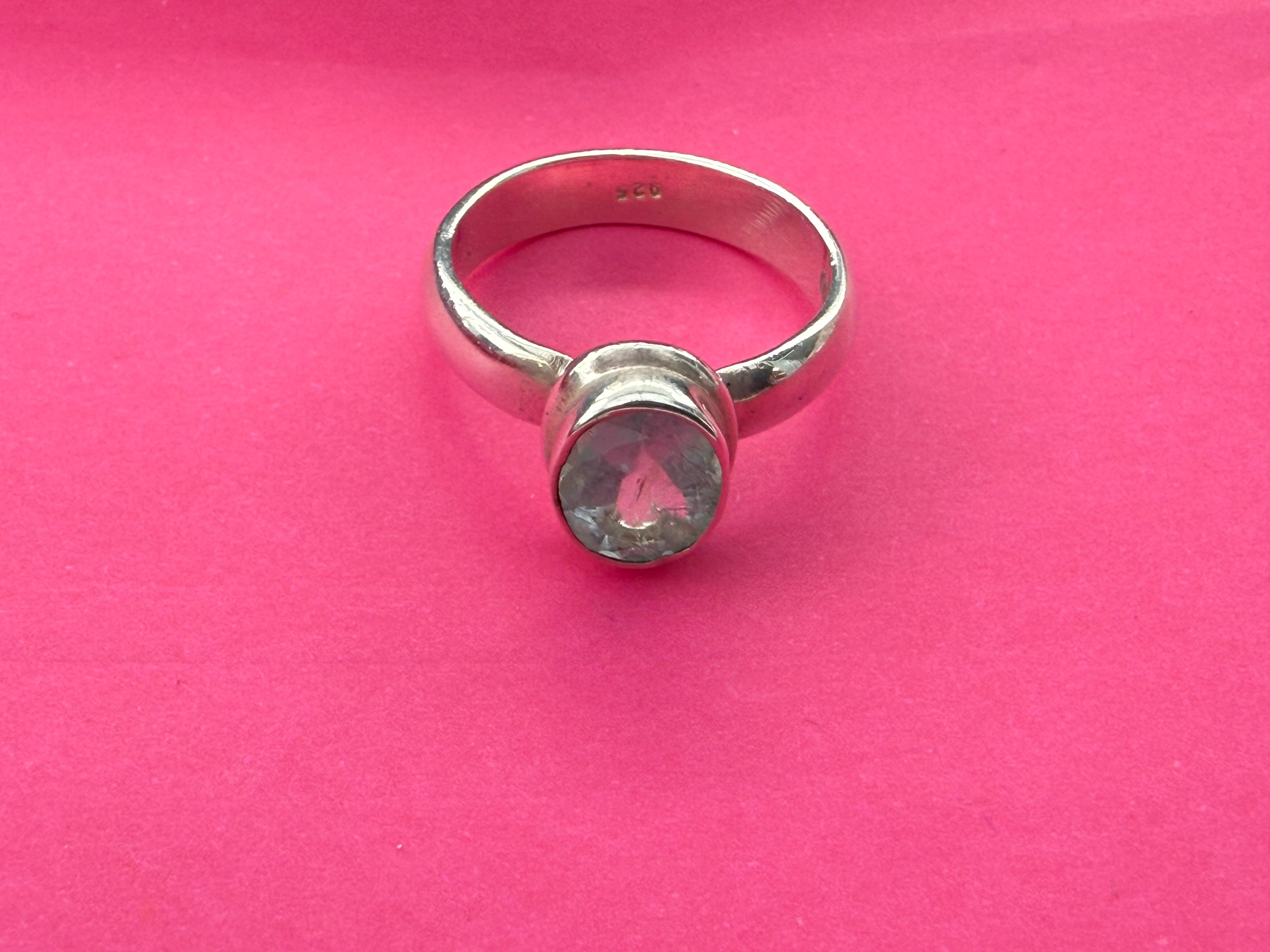 Blue Topaz Ring – A Symbol of Clarity, Truth & Peace, size 6 Crystal Wellness