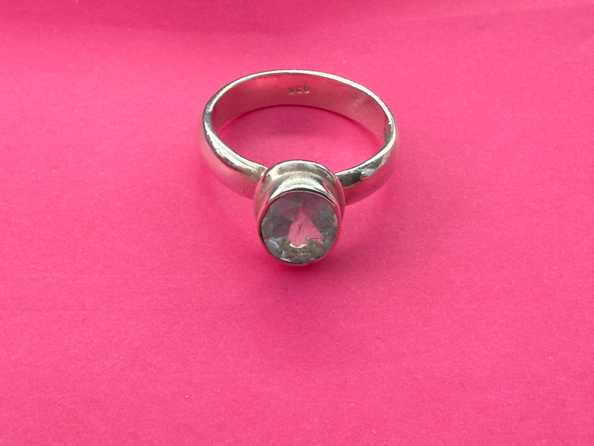 Blue Topaz Ring – A Symbol of Clarity, Truth & Peace, size 6 Crystal Wellness