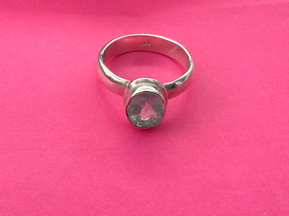 Blue Topaz Ring – A Symbol of Clarity, Truth & Peace, size 6 Crystal Wellness