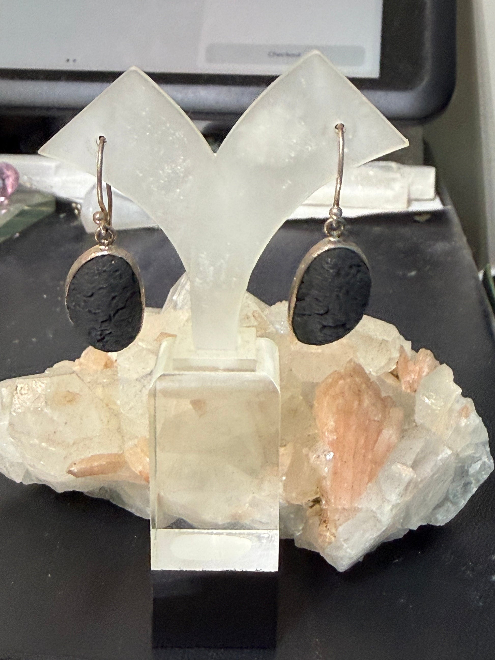 Lava Earrings – Grounding, Strength & Inner Transformation, 18mmx12mm Crystal Wellness