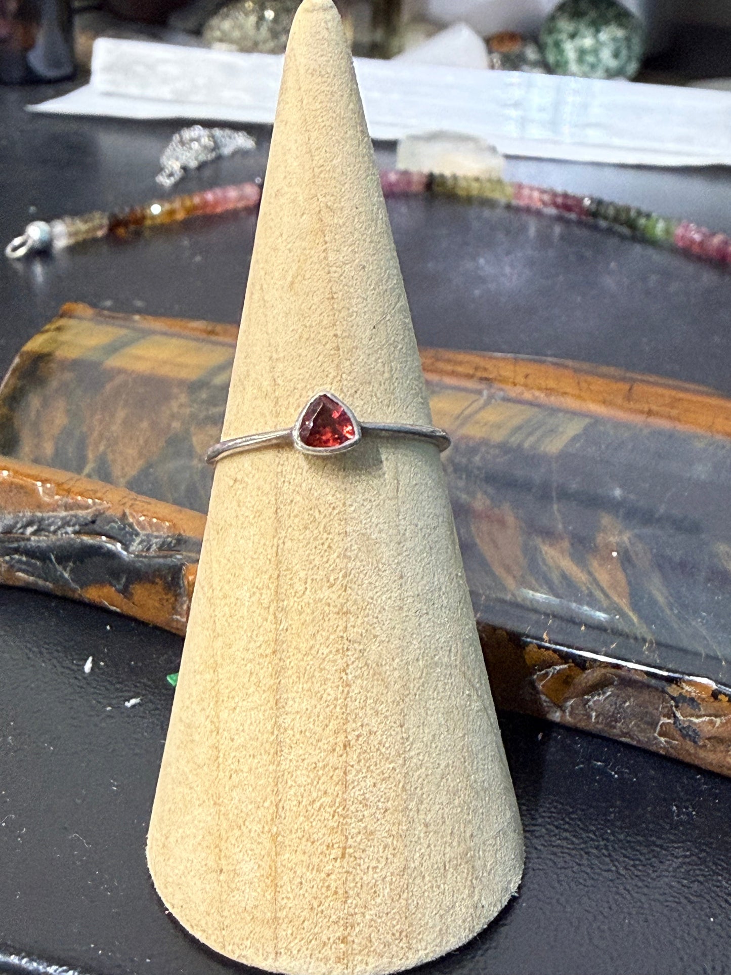 Garnet Silver Ring — Stone of Passion & Vitality, size 7

A captivating symbol of strength, passion and grounded confidence. Crystal Wellness