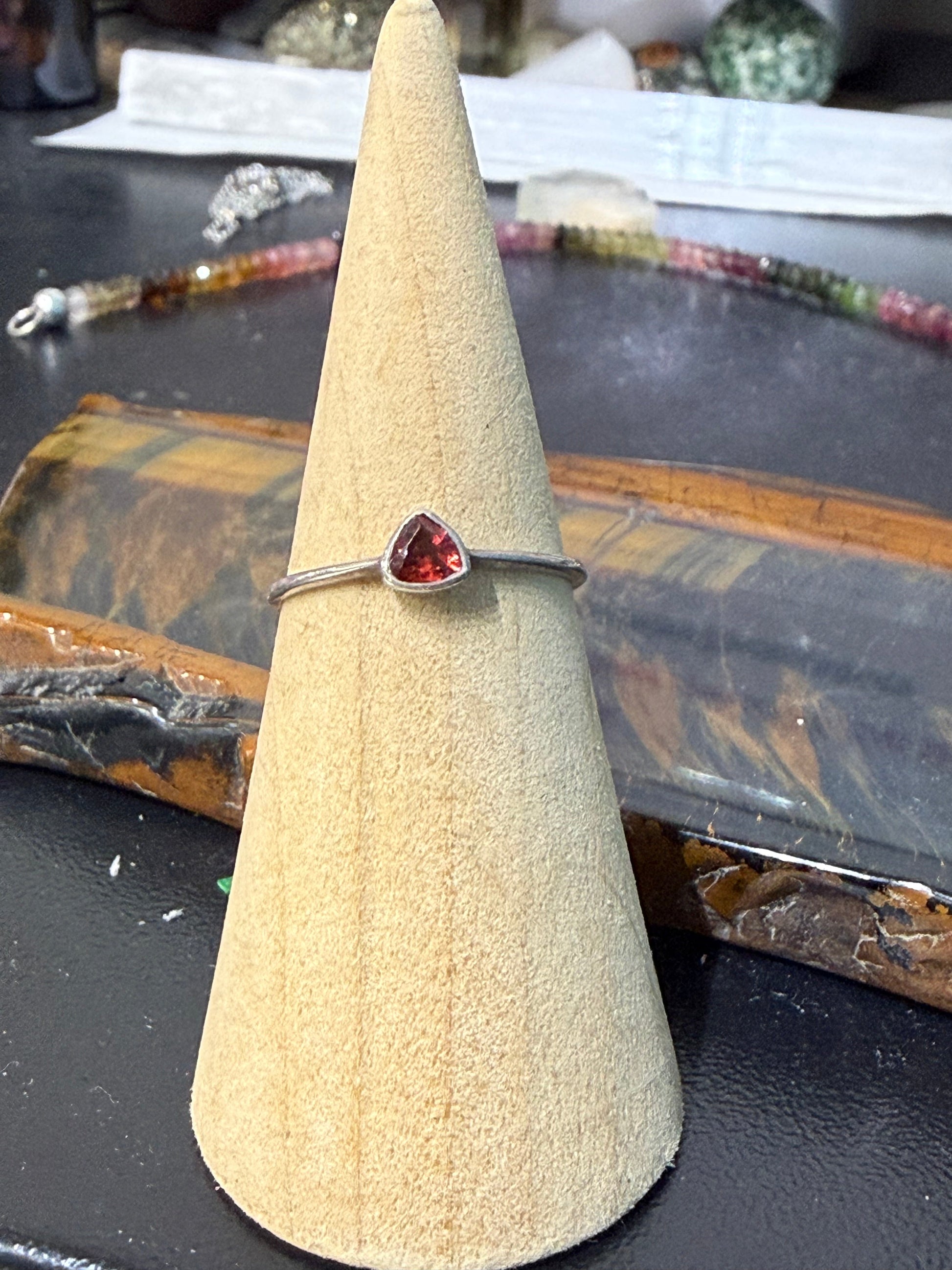 Garnet Silver Ring — Stone of Passion & Vitality, size 7

A captivating symbol of strength, passion and grounded confidence. Crystal Wellness