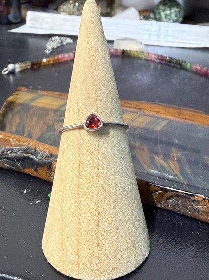 Garnet Silver Ring — Stone of Passion & Vitality, size 7

A captivating symbol of strength, passion and grounded confidence. Crystal Wellness