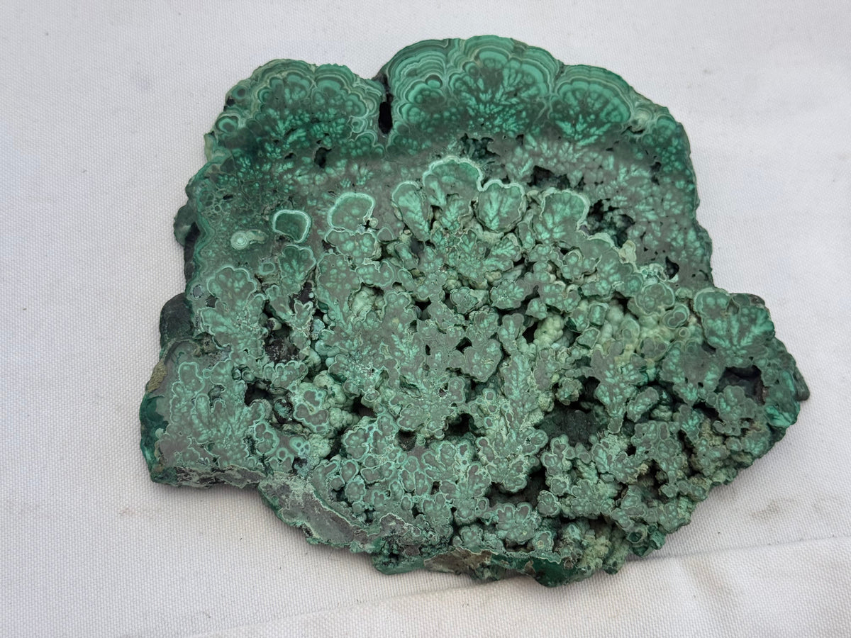 MALACHITE — “Stone of Transformation, Protection & Heart Healing”, 14cmx12cmx1cm Crystal Wellness