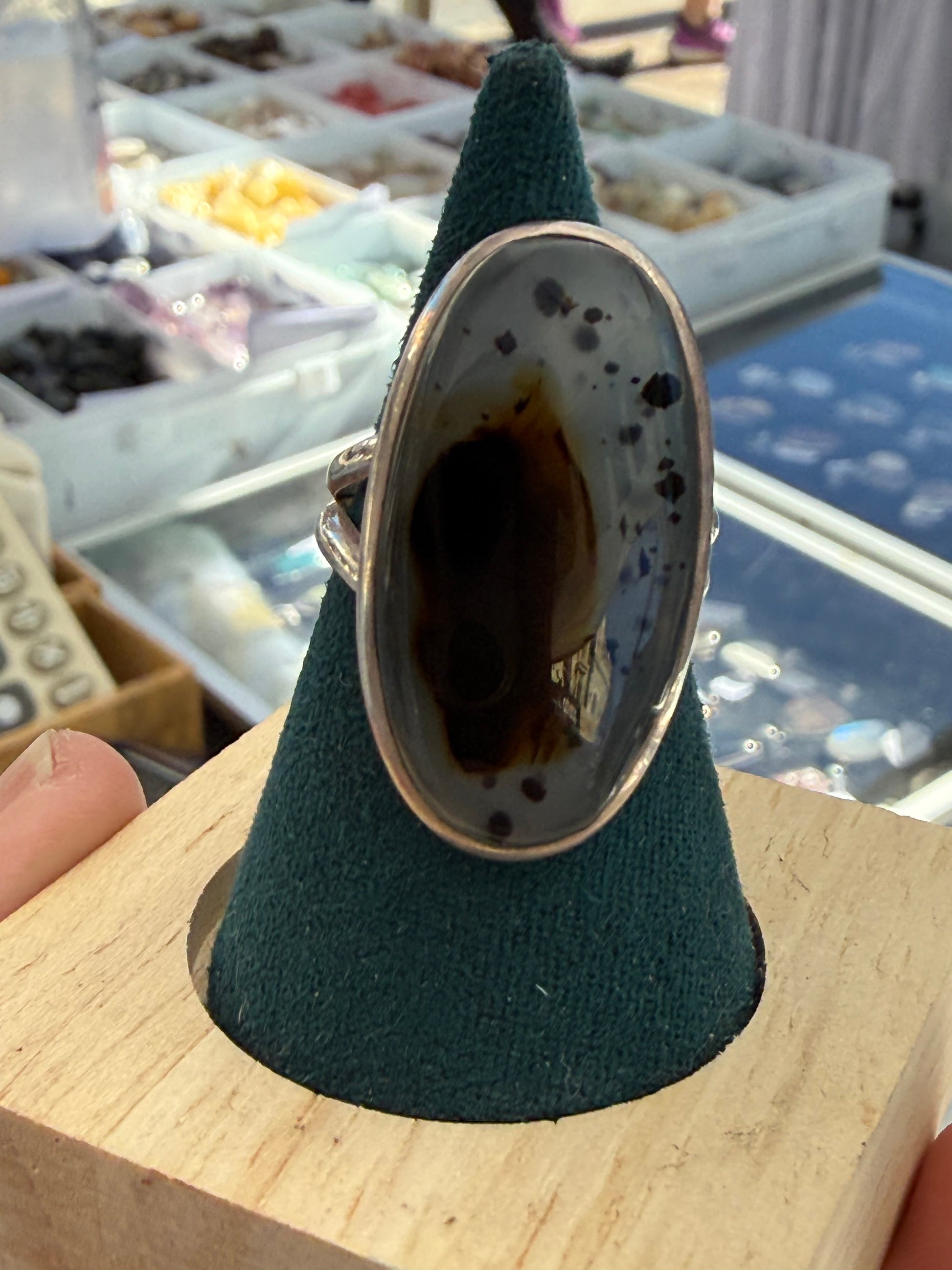 Montana Agate Ring — Earth’s Quiet Wisdom, size 8 Crystal Wellness