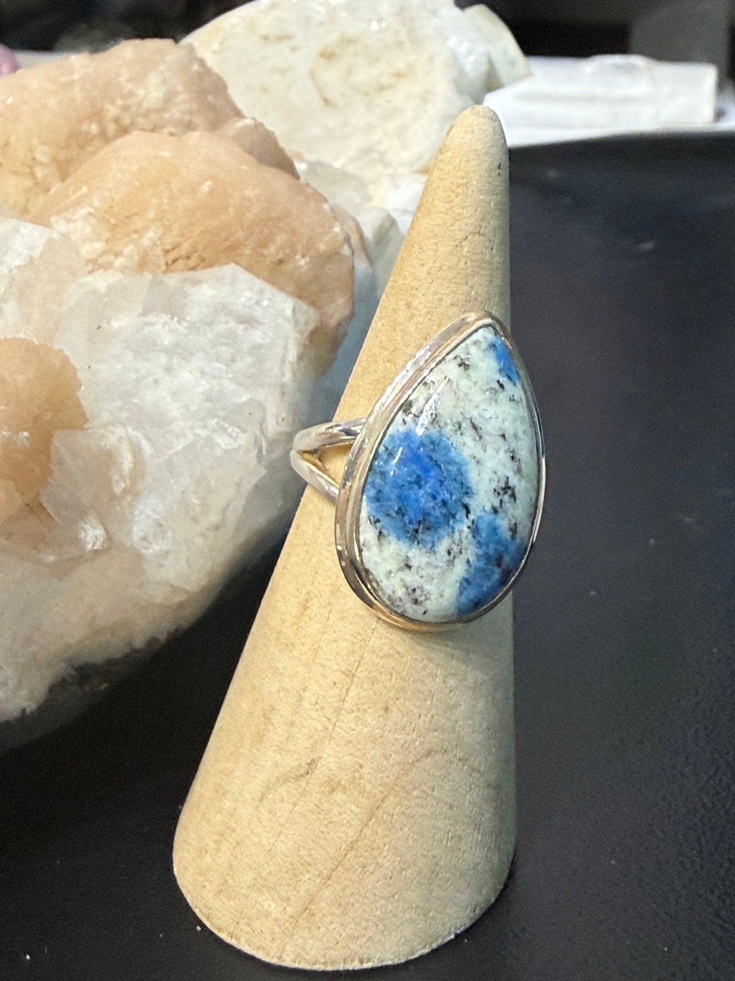 K2 Sterling Silver Ring – Size 7 | Stone of Insight & Higher Awareness Crystal Wellness