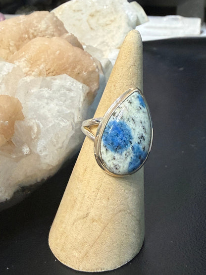 K2 Sterling Silver Ring – Size 7 | Stone of Insight & Higher Awareness Crystal Wellness