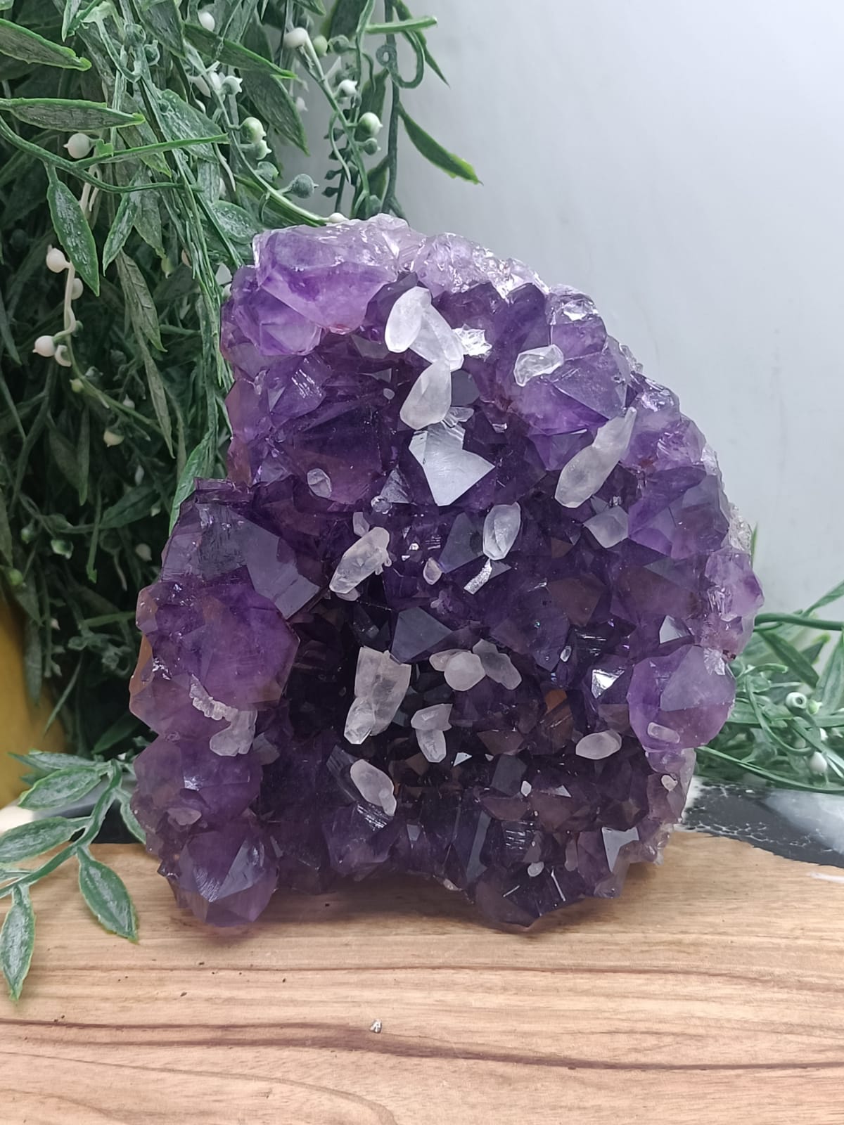 Amethyst Cluster AAA Grade with Lots of Quartz Sprinkles (Rare) 13x11x6cm Crystal Wellness