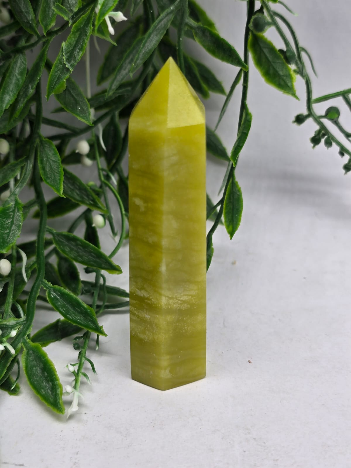 Lemon Jade Tower Crystal Wellness