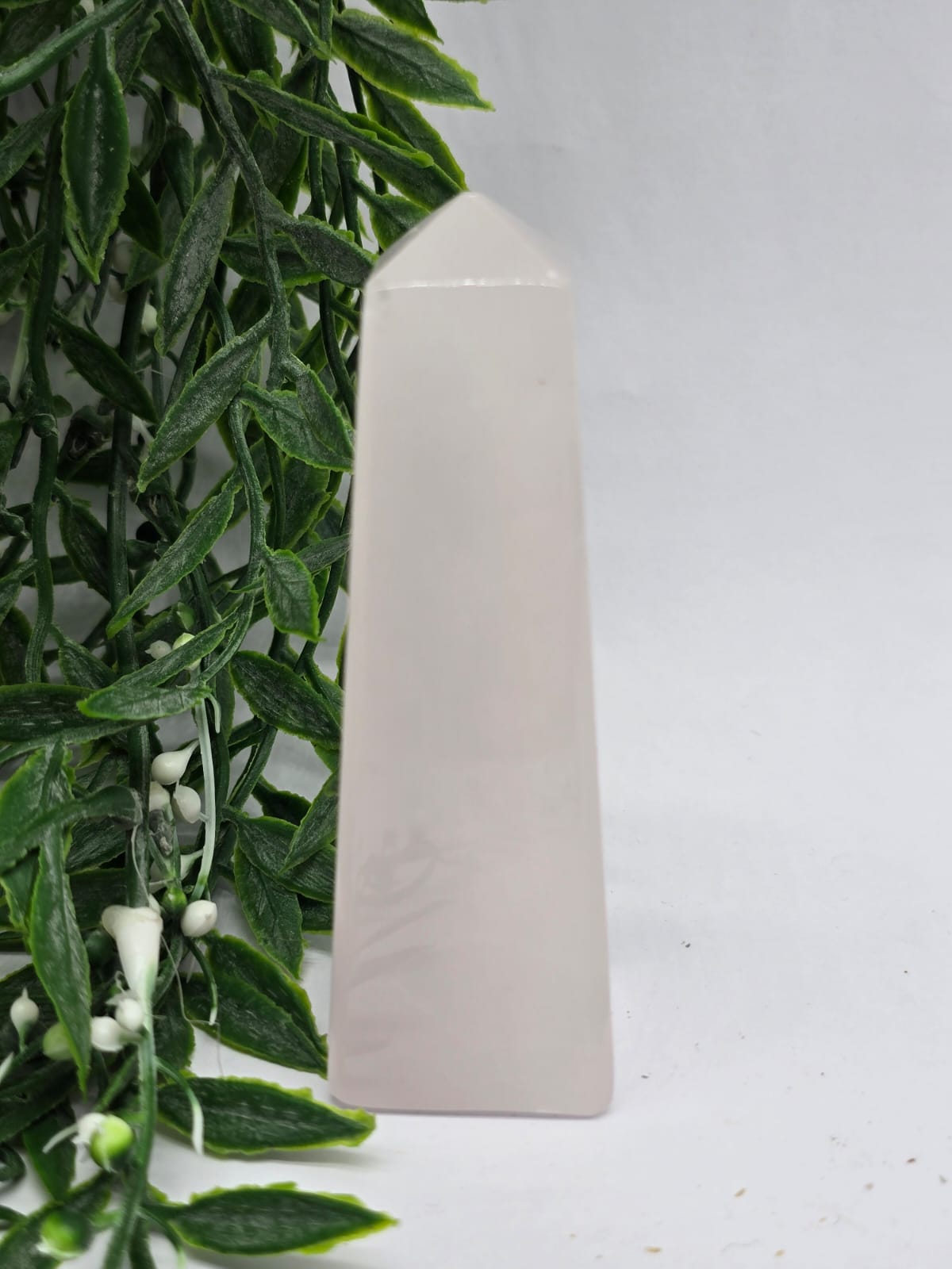 Mangano Calcite Obelisk Crystal Wellness