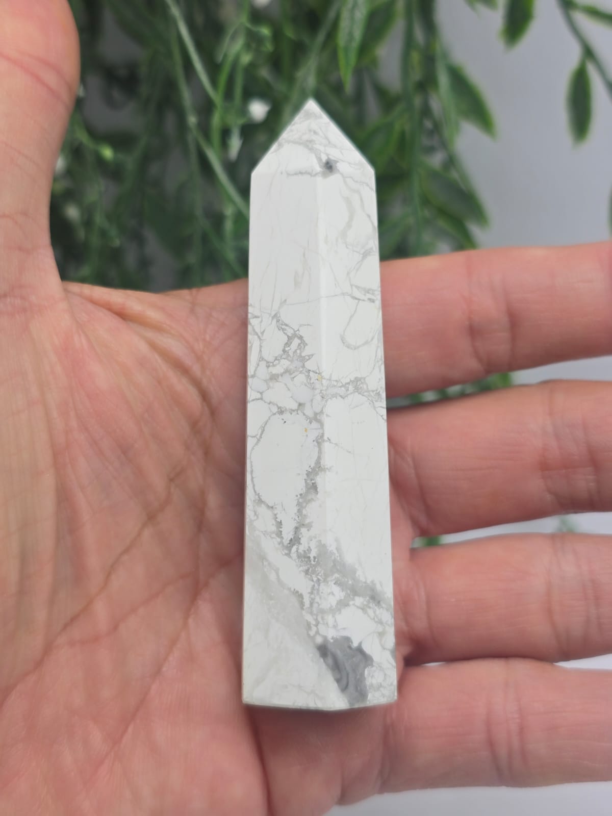 Howlite Point Crystal Wellness
