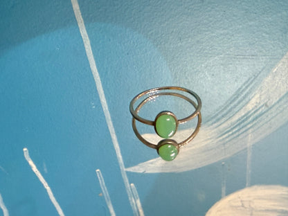 Chrysoprase Ring — Heart of Renewal, size 6.5 Crystal Wellness