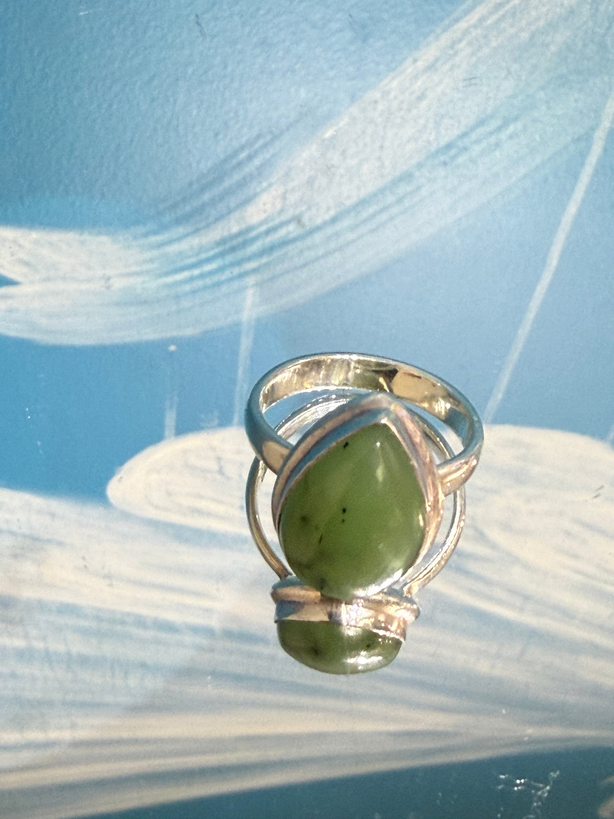 Nephrite Jade Ring — The Stone of Harmony & Gentle Strength, size 10 Crystal Wellness