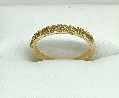 Authentic Moldavite 18ct Gold Vermeil Ring Crystal Wellness