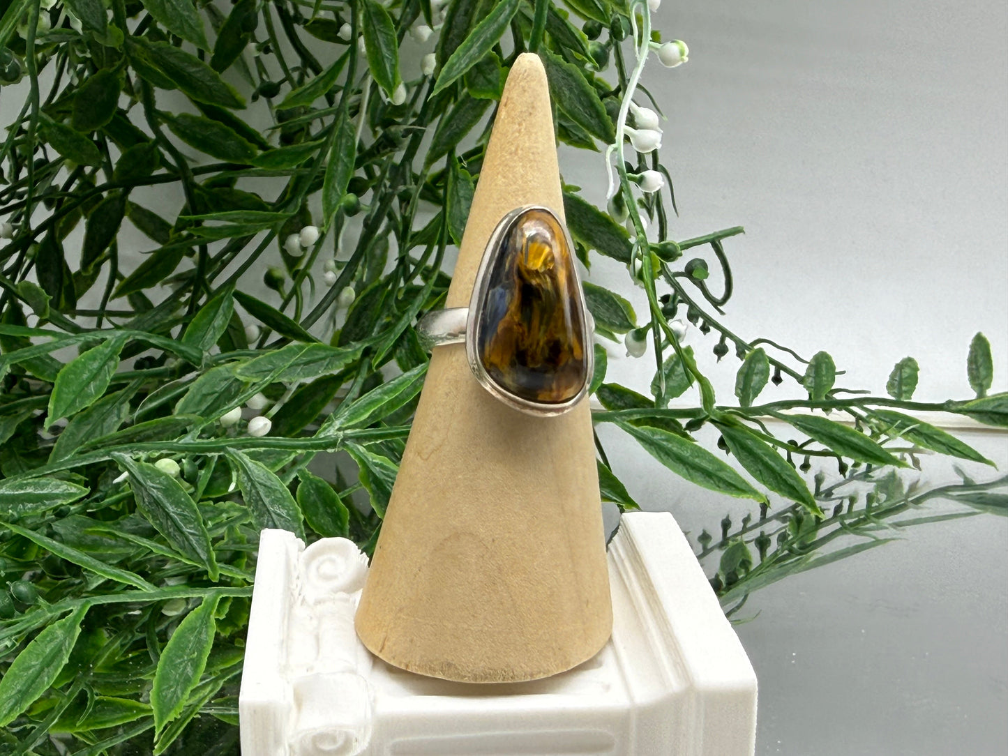 Mystic Storm Pietersite Ring – Size 6.5 Crystal Wellness