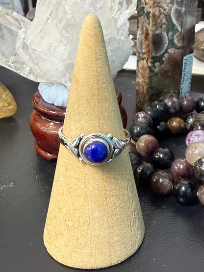 Lapis Lazuli Ring, size 9
Stone of Wisdom, Truth & Self-Expression Crystal Wellness