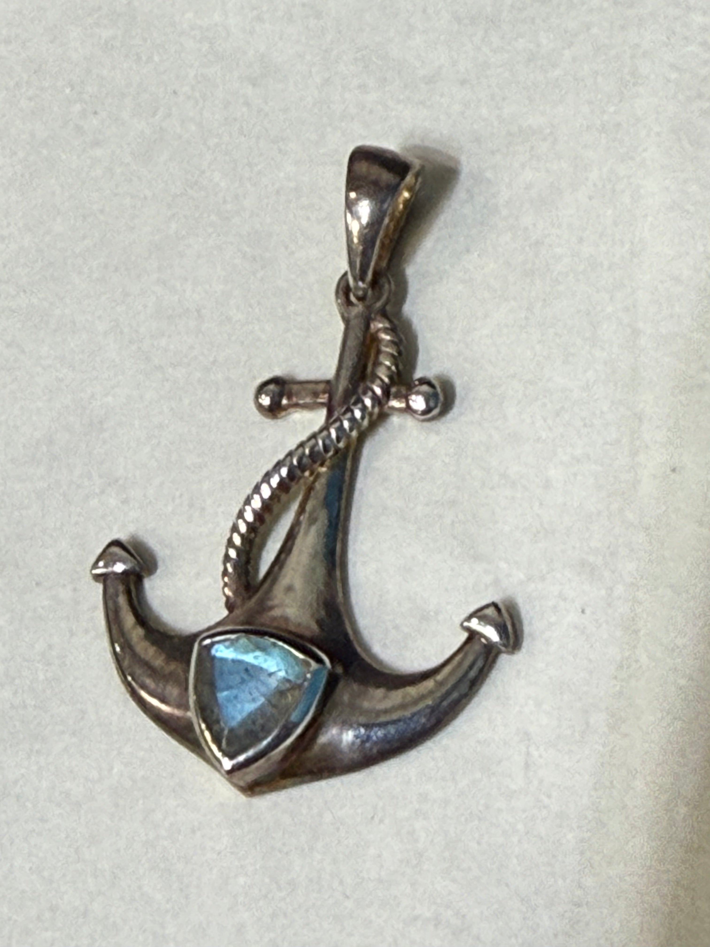 Labradorite Labradorite Anchor Pendant – Stone of Guidance & Protection Crystal Wellness