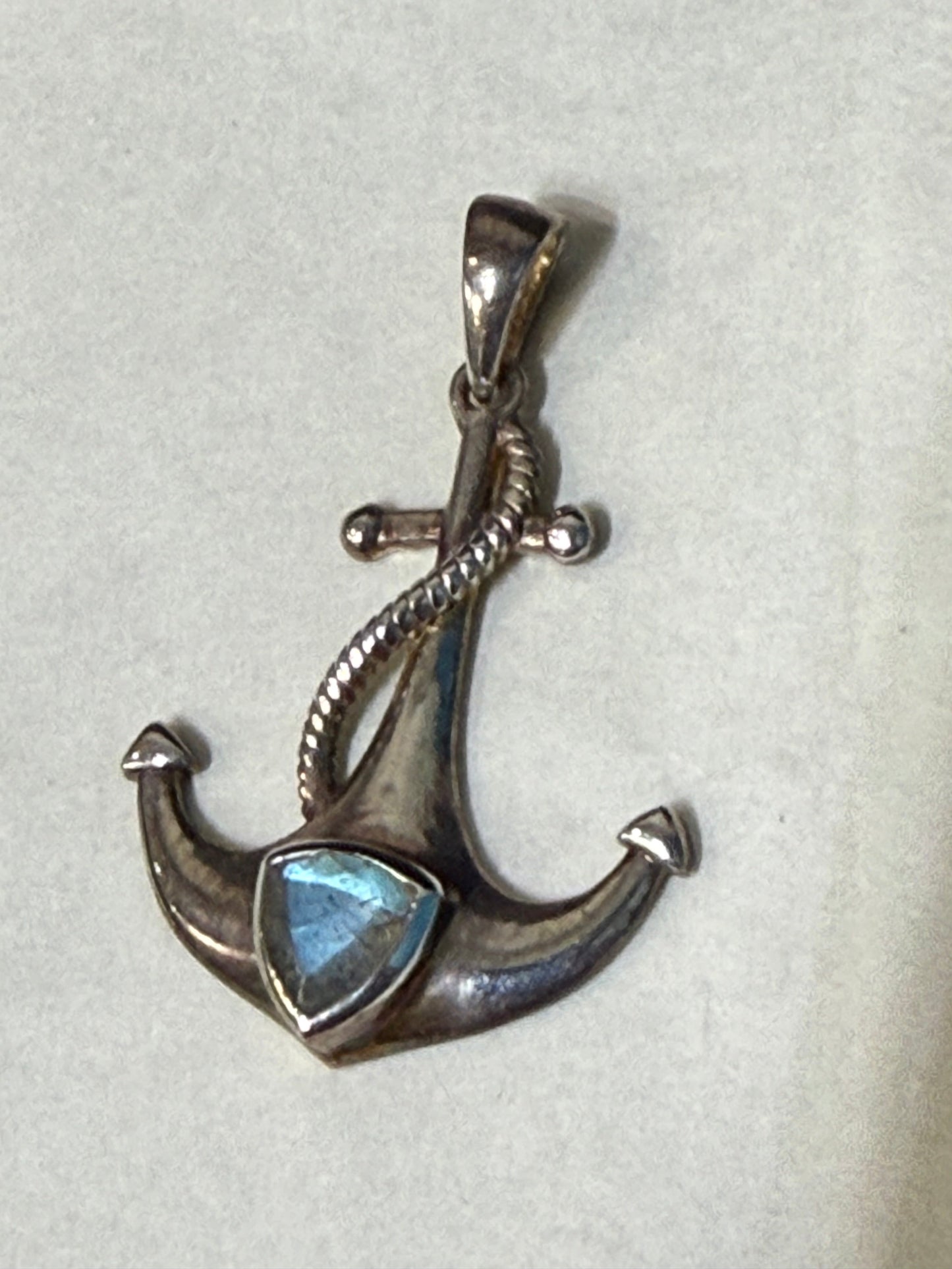 Labradorite Labradorite Anchor Pendant – Stone of Guidance & Protection Crystal Wellness