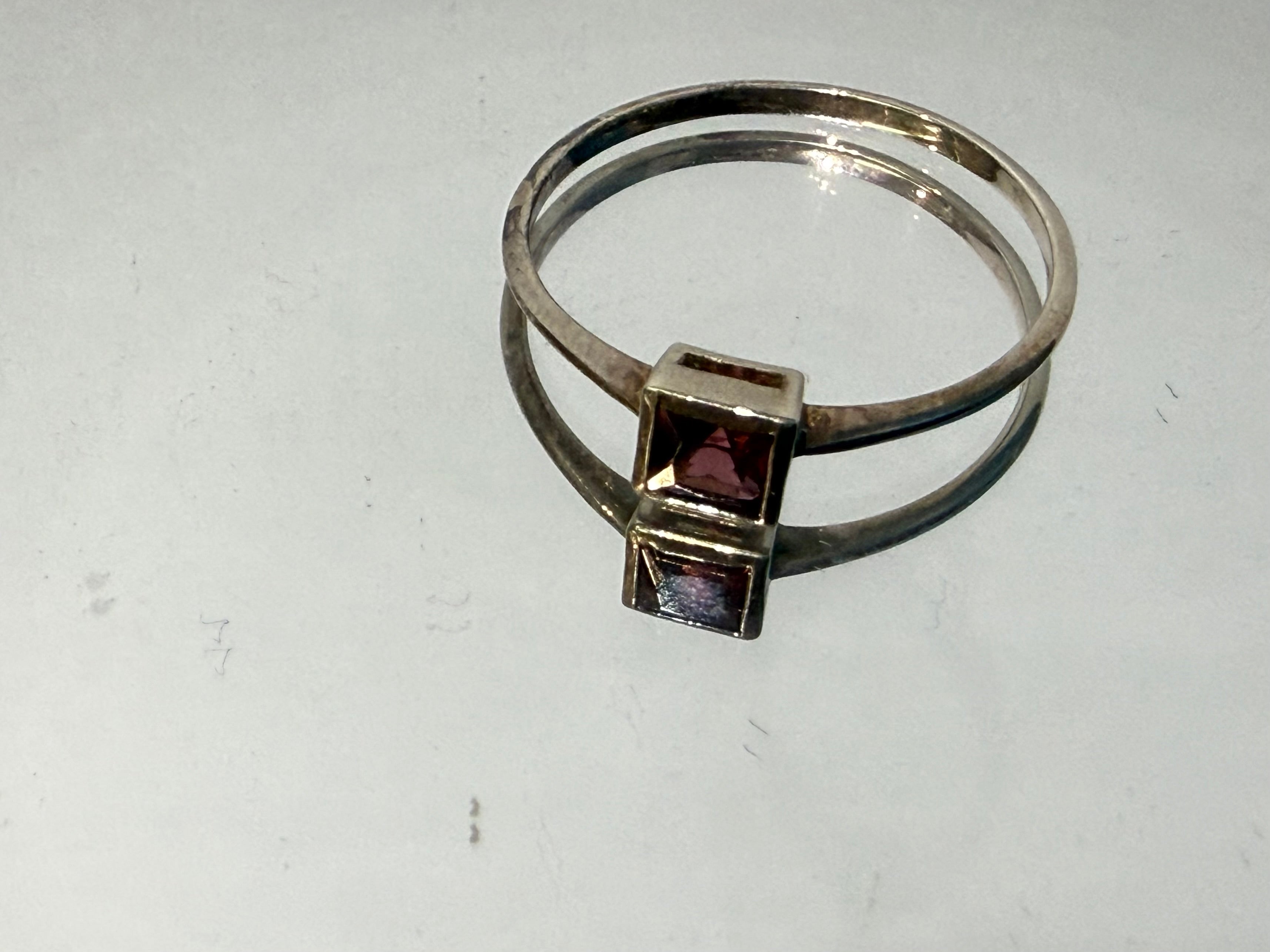Natural Garnet Ring, size 9 – Passion, Strength & Grounding Crystal Wellness