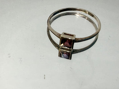 Natural Garnet Ring, size 9 – Passion, Strength & Grounding Crystal Wellness