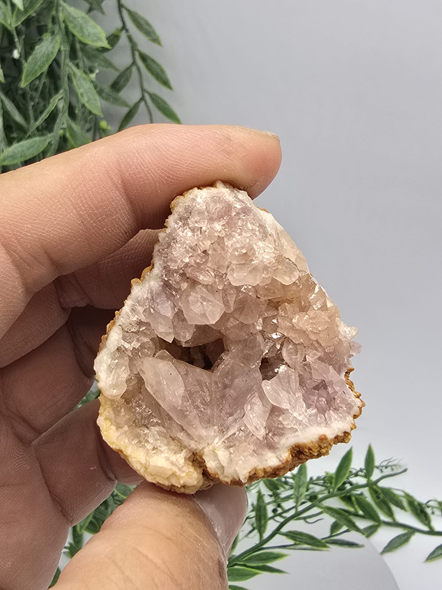 Rare Pink Amethyst Geode AAA From Argentina 397g 105mm x 70mm Crystal Wellness