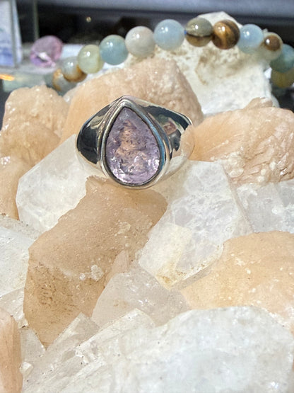 Morganite Ring, size 8.5 — Stone of Divine Love & Gentle Healing