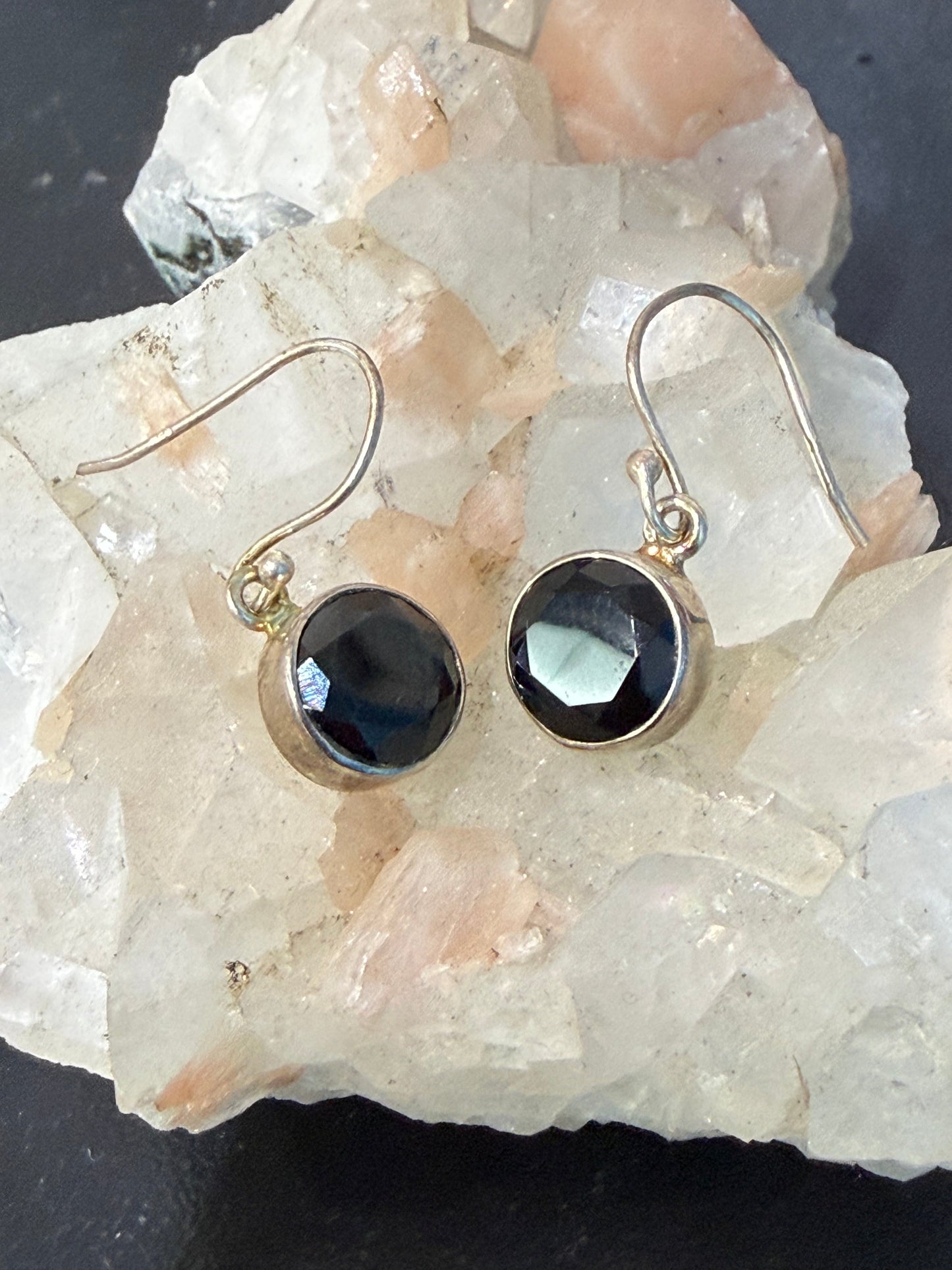 Black Onyx Earrings – Protection, Strength & Inner Confidence, 10mm 10mm Crystal Wellness