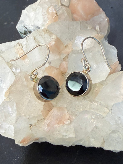 Black Onyx Earrings – Protection, Strength & Inner Confidence, 10mm 10mm Crystal Wellness