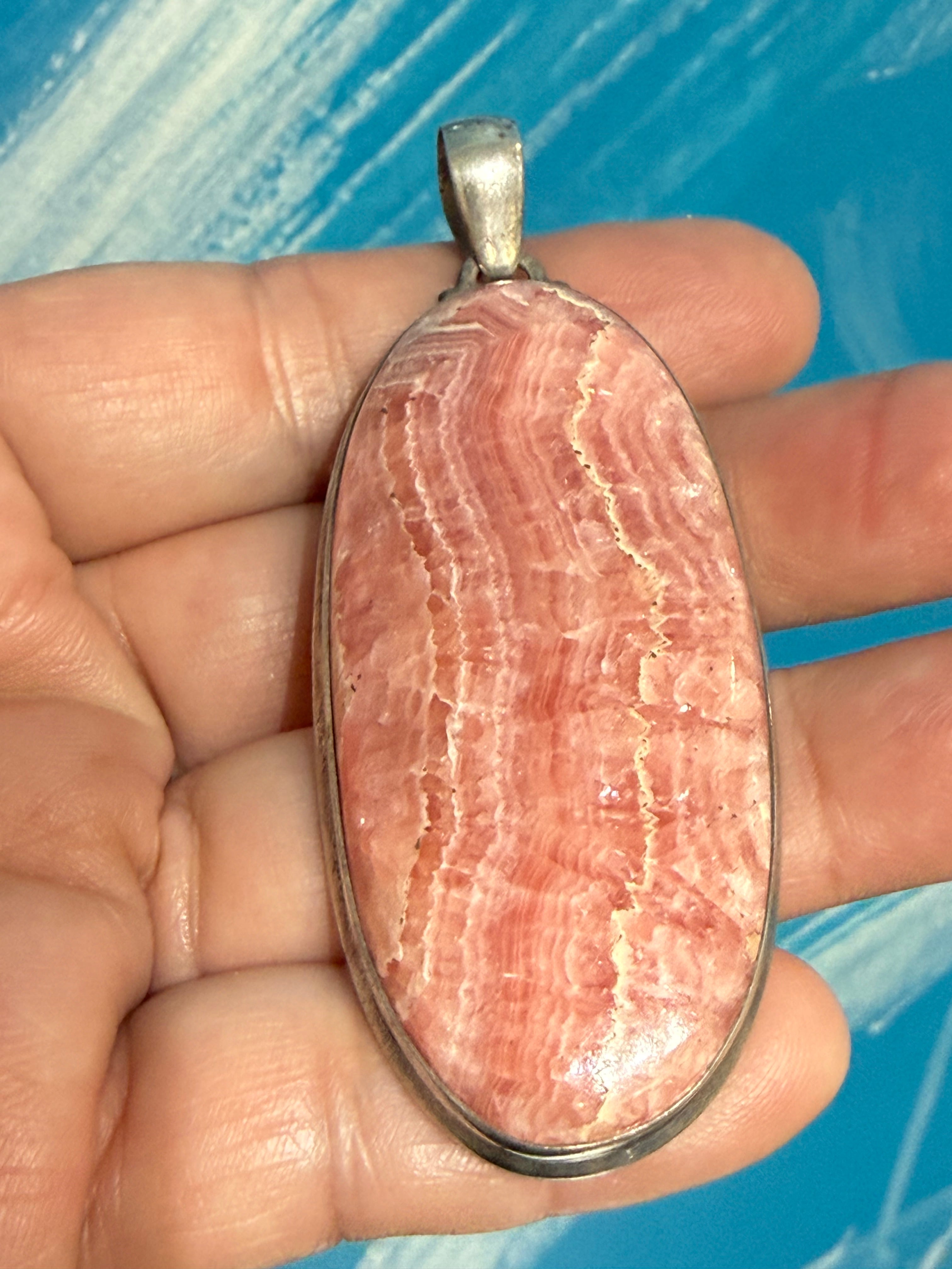 Rhodochrosite – Stone of Love & Emotional Healing, 64mmx29mm Crystal Wellness