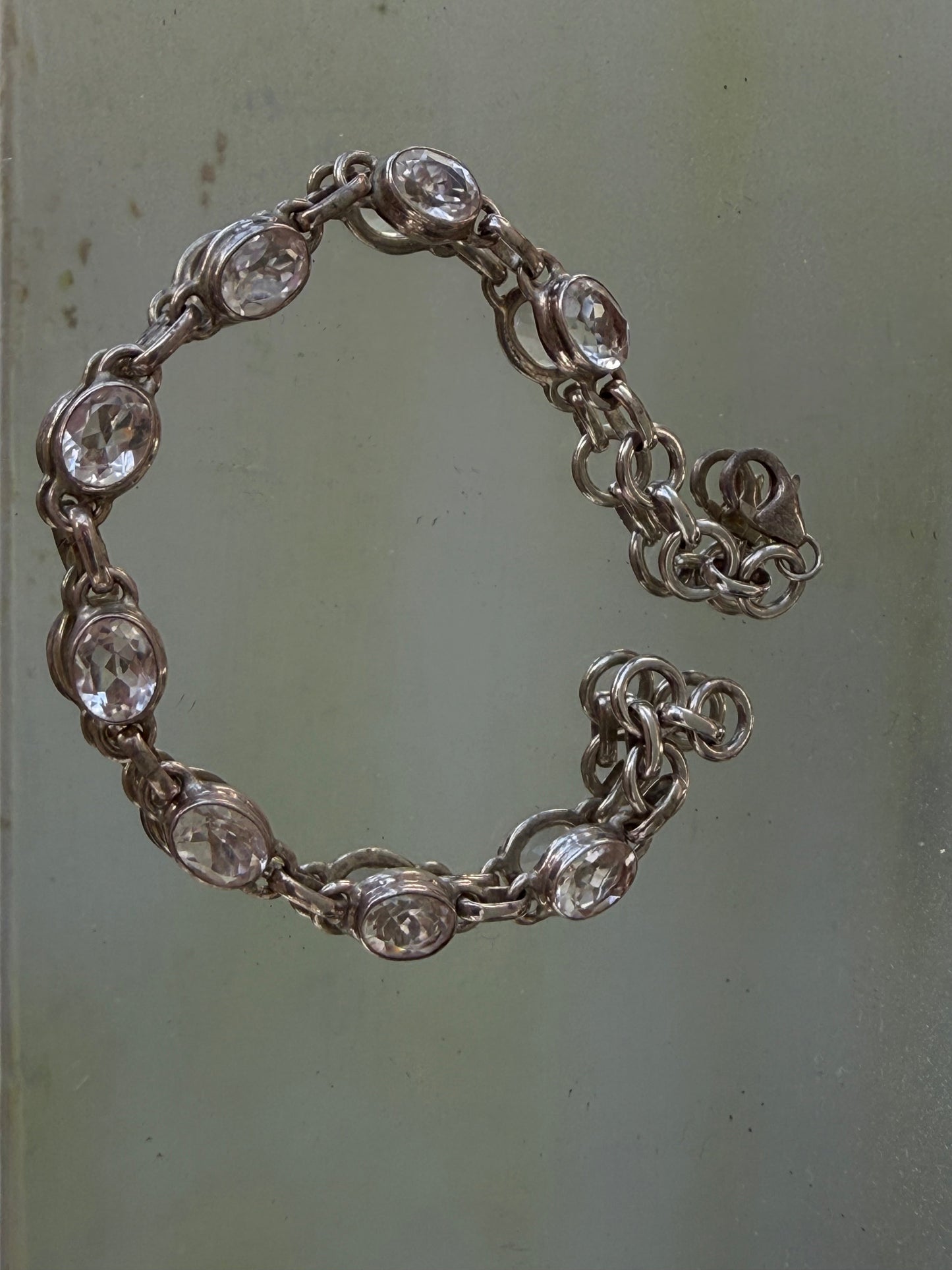 Clear Quartz Sterling Silver Bracelet – Clarity, Harmony & Amplified Energy, 20.5cm Crystal Wellness